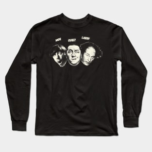 The Three Stooges Retro Long Sleeve T-Shirt